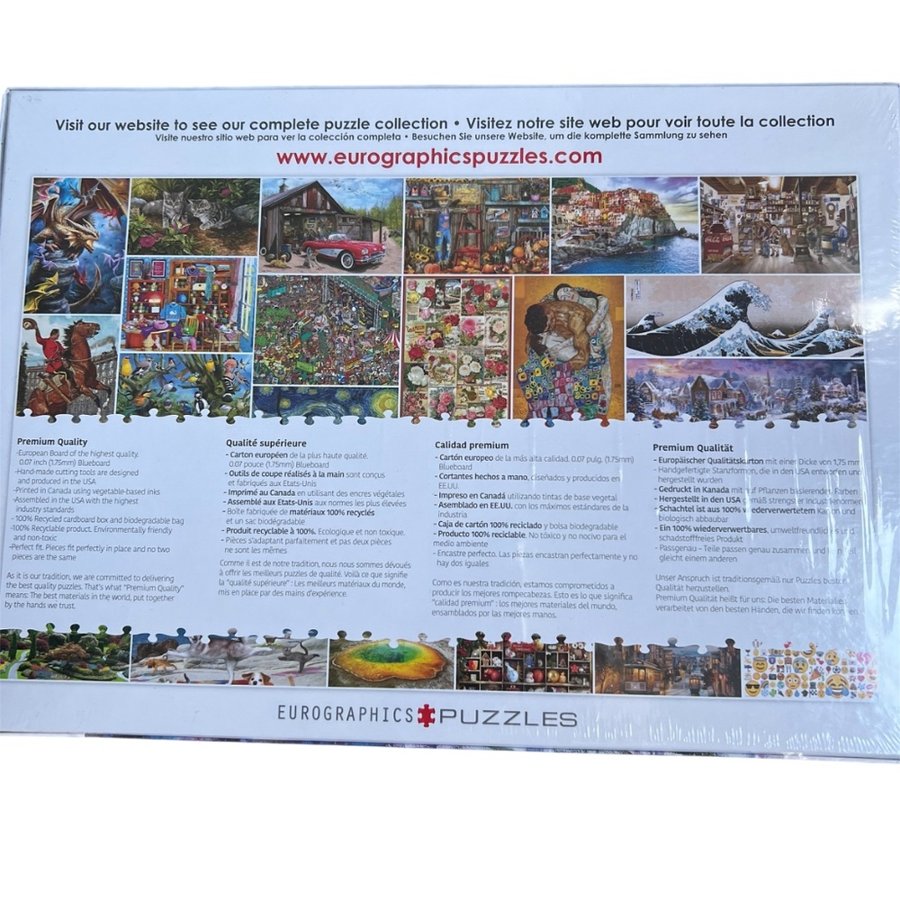Jigsaw Puzzle Eurographics Claude Monet Water Lillies 1000 Piece New Sealed - Picture 5 of 5